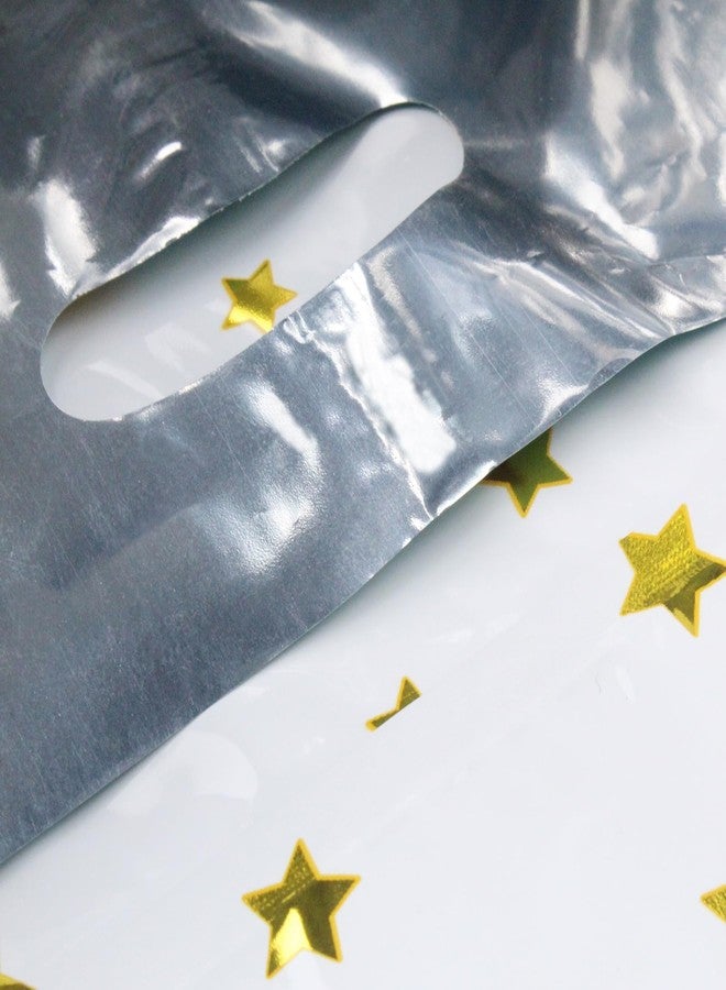 saizone 25 Party Favor Bags for Kids Birthdays, Goodie Candy Bags in 5 Colors with Star Pattern - Image 4